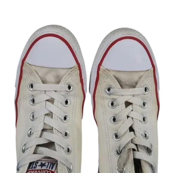 Converse Shoes Womens 8 Sneakers Chuck Taylor All Star Low Canvas Casual White - Picture 2 of 12